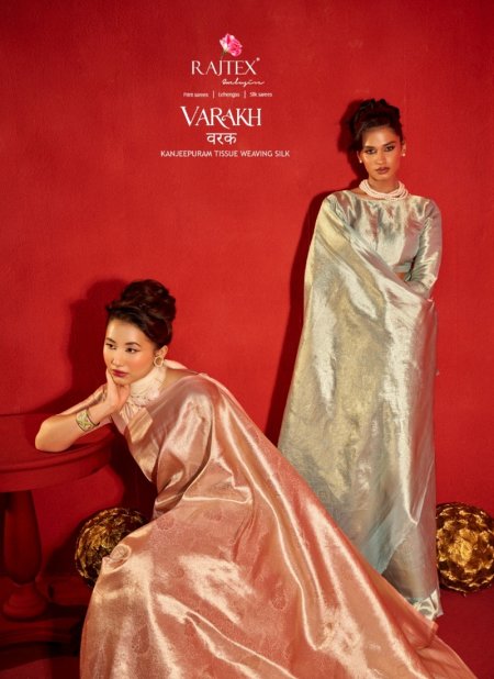 Varakh By Rajtex Kanjeepuram Tissue Weaving Silk Saree